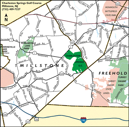 Map of Charleston Springs Golf Course