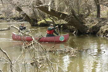 Canoeing at Crosswicks Creek