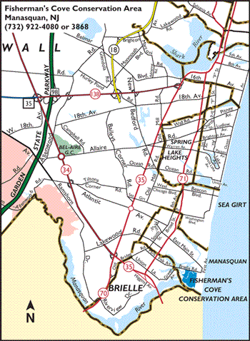 Map to Fisherman's Cove 