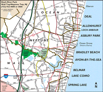 Shark River Park map