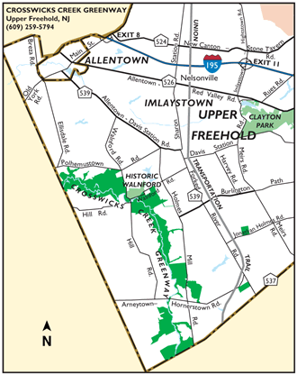 Crosswicks Creek Greenway map