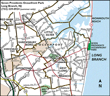 Seven Presidents Map
