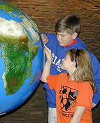 The globe at Manasquan Reservoir Environmental Center
