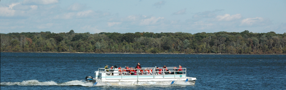 Come aboard our weekend boat tours of the Manasquan Reservoir!