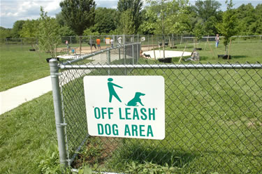 the small dog area at thompson park