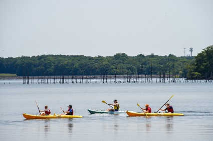 Kayaking at the Reservoir 