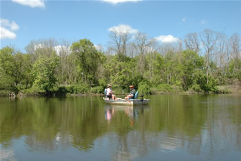 Fishing at Marlu Lake, Thompson Park