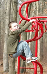 Young boy at playground